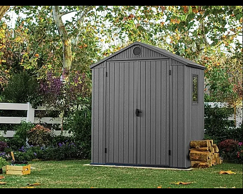 Будиночок садовий Keter Darwin 121 х 190 х 221 см, сірий