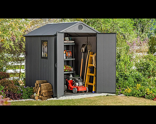 Будиночок садовий Keter Darwin 182 х 190 х 221 см, сірий