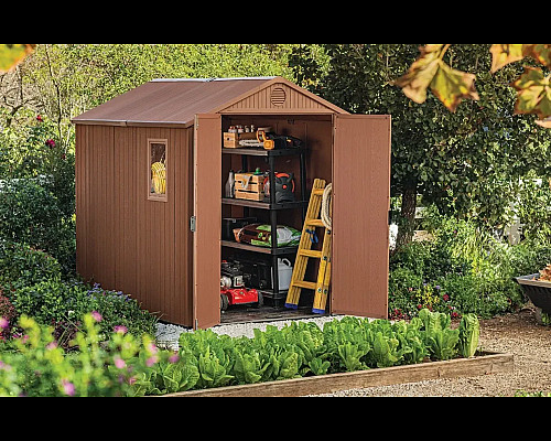 Будиночок садовий Keter Darwin 244 х 190 х 221 см, коричневий
