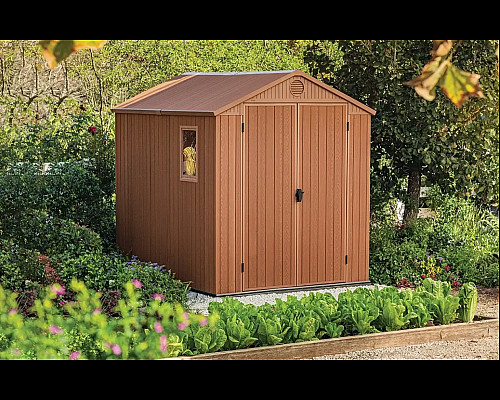 Будиночок садовий Keter Darwin 244 х 190 х 221 см, коричневий