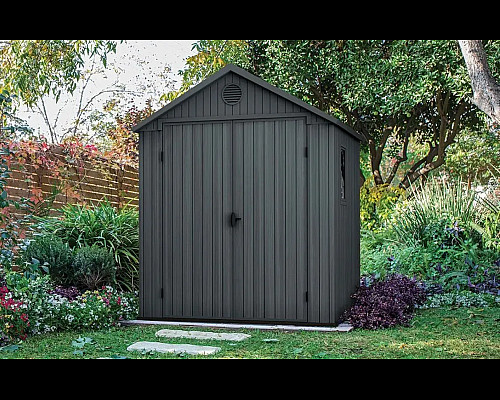 Будиночок садовий Keter Darwin 244 х 190 х 221 см, графіт