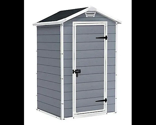 Будиночок садовий Keter MANOR 94 х 128 х 196 см, сірий
