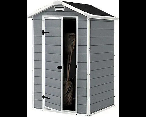 Будиночок садовий Keter MANOR 94 х 128 х 196 см, сірий