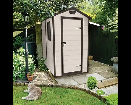 Будиночок садовий Keter MANOR 130 x 192 x 198 см, бежевий