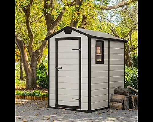 Будиночок садовий Keter MANOR 130 x 192 x 198 см, бежевий