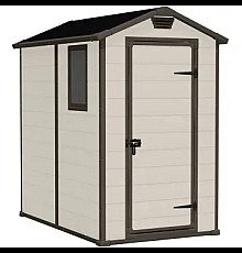 Будиночок садовий Keter MANOR 130 x 192 x 198 см, бежевий