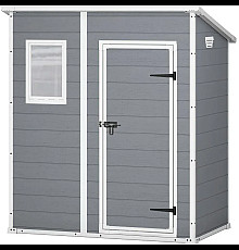 Будиночок садовий Keter MANOR PENT 183 х 111 х 200,5 см, сірий