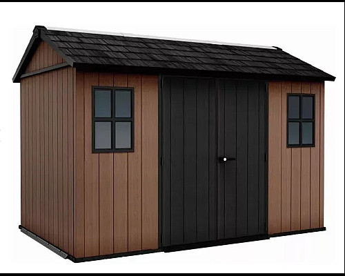 Будиночок садовий Keter Newton Plus 230 х 350 х 246 см, коричневий
