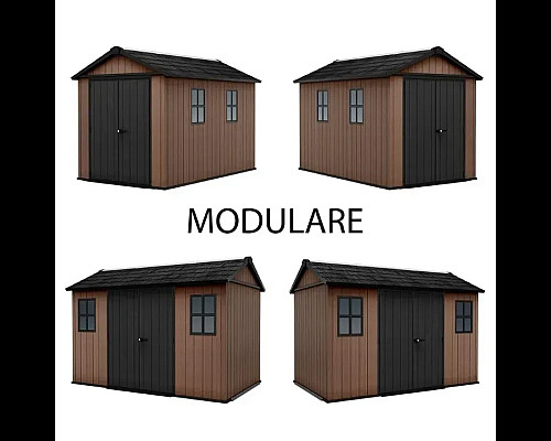 Будиночок садовий Keter Newton Plus 230 х 350 х 246 см, коричневий