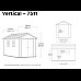 Будиночок садовий Keter Newton Plus 230 х 350 х 246 см, сірий