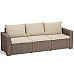 Диван садовий Keter California 3-місний з подушками, капучино