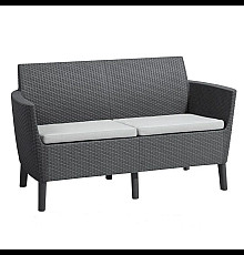 Диван садовий Keter Salemo 2-місний, графіт