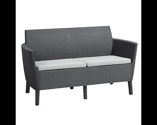 Диван садовий Keter Salemo 2-місний, графіт