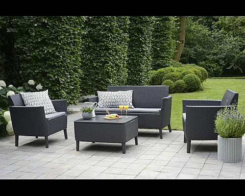 Диван садовий Keter Salemo 2-місний, графіт