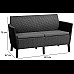 Диван садовий Keter Salemo 2-місний, графіт