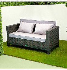 Диван садовий Greengard Класик Дн-003.160 2-місний з подушками, сірий