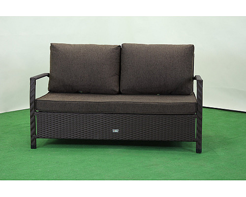 Диван садовий Greengard Крокодил Дн-004.160 2-місний з подушками, коричневий