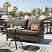 Диван садовий Greengard Крокодил Дн-004.160 2-місний з подушками, коричневий