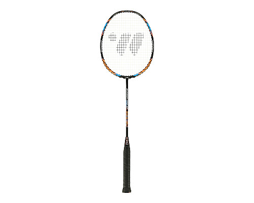 Ракетка для бадмінтону WISH CARBON PRO 67, чорно-оранжева