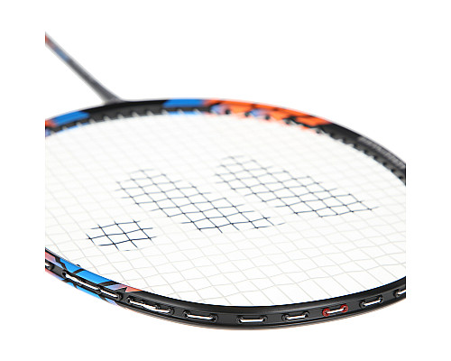 Ракетка для бадмінтону WISH CARBON PRO 67, чорно-оранжева
