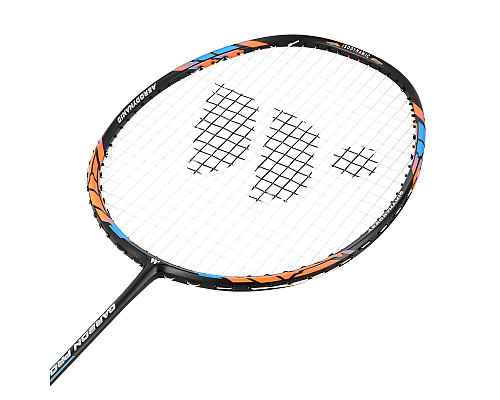 Ракетка для бадмінтону WISH CARBON PRO 67, чорно-оранжева