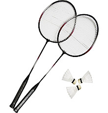 Набір для бадмінтону MASTER Fly 2, чорно-червоний