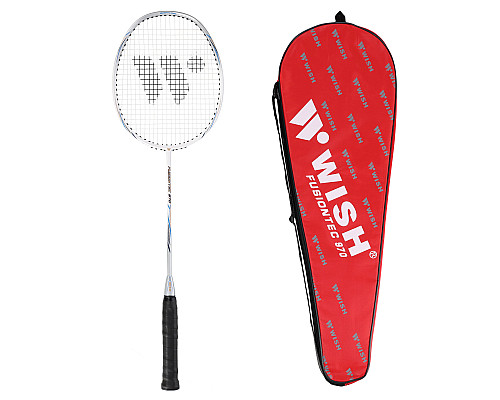 Ракетка для бадмінтону WISH FUSIONTEC 970, сіра