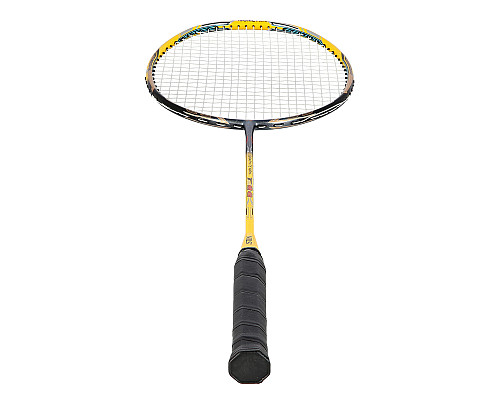 Ракетка для бадмінтону NILS NR419 CARBON, жовто-червона