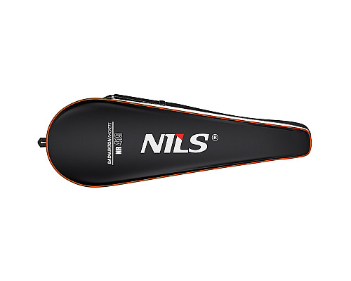 Ракетка для бадмінтону NILS NR419 CARBON, жовто-червона