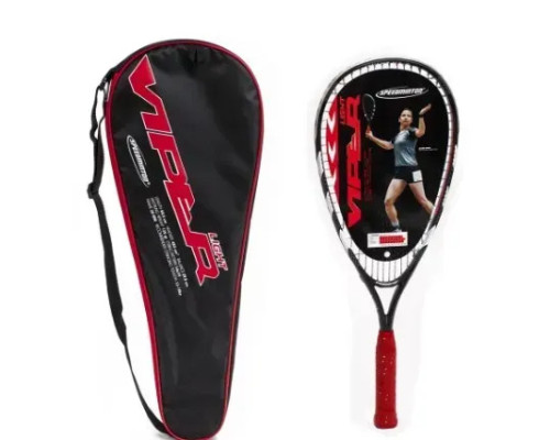 Ракетка для швидкісного бадмінтону Speedminton Racket Viper Light, чорно-червона
