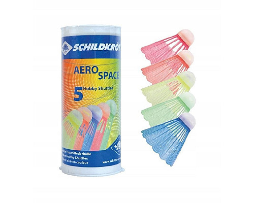Волани для бадмінтону пластикові SCHILDKROT Aero Space, 5 шт