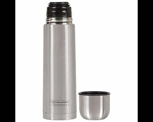 Термос Highlander Duro Flask 1L Silver Single, сірий