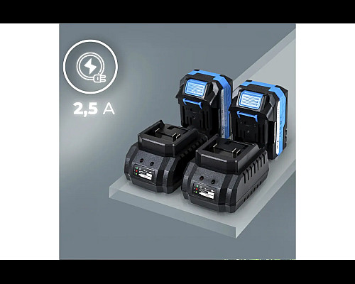 Газонокосарка акумуляторна Hexwelt 40 см 40V 8Ah