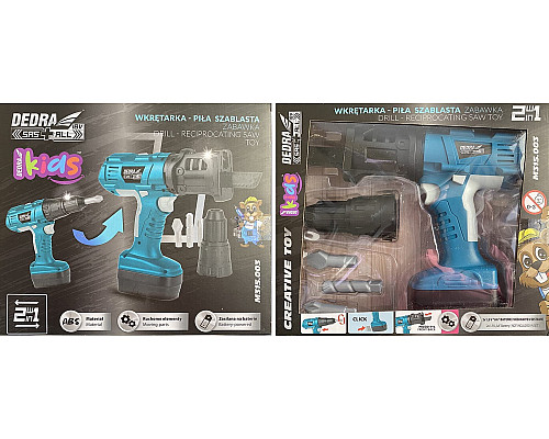 Дитяча шабельна пила і викрутка Dedra toy Дитяча шабельна пила і викрутка Dedra toy