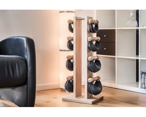 Гантелі з підставкою NOHrD SwingBel Tower 2-8 Kg Set Oxbridge Cherry Leather Гантелі з підставкою NOHrD SwingBel Tower 2-8 Kg Set Oxbridge Cherry Leather