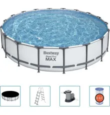 Басейн каркасний Bestway Steel Pro MAX з аксесуарами, 549x122 см - білий