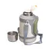 Термос Yiwu HP-14-21V туристичний Vacuum Cup 1,5 л з фліп кришкою та складаними ручками, сіро-зелений