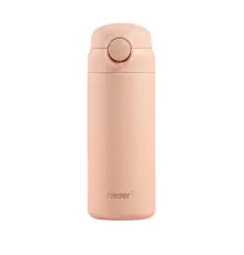 Термос Happy Life Raiser 280 мл з кришкою фліп топ на кнопці, рожевий