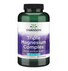 Потрійний магнієвий комплекс Triple Magnesium Complex 400мг - 300 капсул