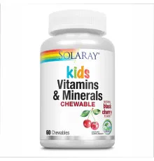 Дитячі вітаміни та мінерали Children's Vitamins & Minerals Chewable - 60 капсул (Чорна вишня) 