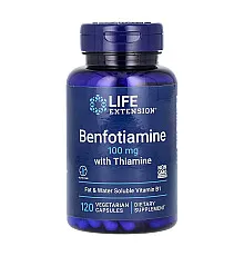 Бенфотіамін з тіаміном Benfotiamine with Thiamine 100мг - 120 капсул