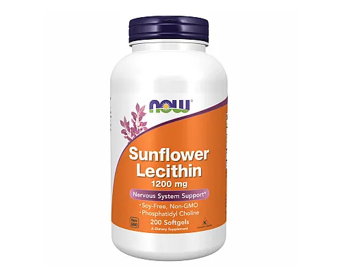 Соняшниковий лецитин (Sunflower Lecithin) 1200мг - 200 капсул Соняшниковий лецитин (Sunflower Lecithin) 1200мг - 200 капсул