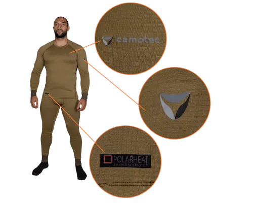 Термобілизна Polarheat quadro stretch 3.0 Tan (7295), XXXL Термобілизна Polarheat quadro stretch 3.0 Tan (7295), XXXL