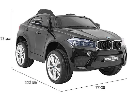 Дитяча акумуляторна машинка BMW X6M Чорна Дитяча акумуляторна машинка BMW X6M Чорна
