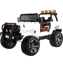 Дитячий акумуляторний позашляховик Jeep Monster 4x4 Білий 