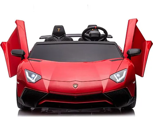 Дитяча акумуляторна машинка Lamborghini Aventador SV Червона Дитяча акумуляторна машинка Lamborghini Aventador SV Червона