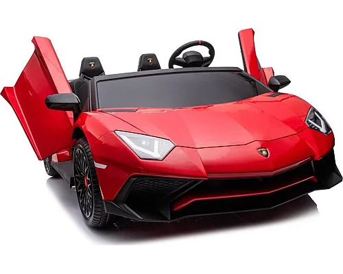 Дитяча акумуляторна машинка Lamborghini Aventador SV Червона Дитяча акумуляторна машинка Lamborghini Aventador SV Червона