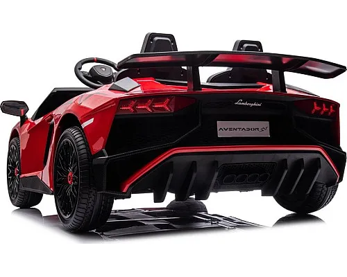 Дитяча акумуляторна машинка Lamborghini Aventador SV Червона Дитяча акумуляторна машинка Lamborghini Aventador SV Червона