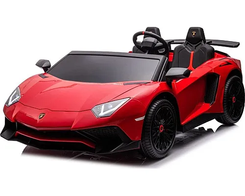 Дитяча акумуляторна машинка Lamborghini Aventador SV Червона Дитяча акумуляторна машинка Lamborghini Aventador SV Червона