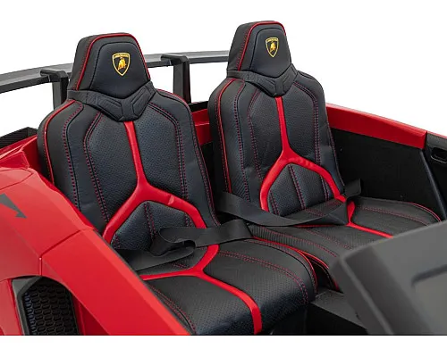 Дитяча акумуляторна машинка Lamborghini Aventador SV Червона Дитяча акумуляторна машинка Lamborghini Aventador SV Червона